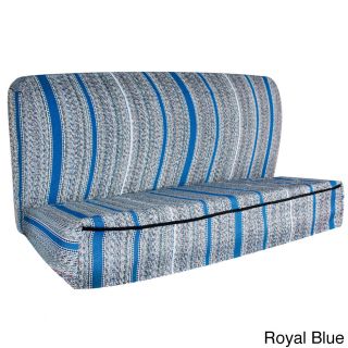 Saddle Back Striped Universal 2 piece Bench Seat Cover Set