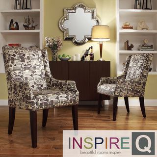 Inspire Q Jourdan Mod Geometric Sloped Arm Hostess Chair