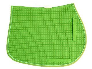 Double Side Quilted All Purpose Saddle Pad, Neon Lime Green [Misc.] [Misc.]  Horse Saddle Pads  Sports & Outdoors