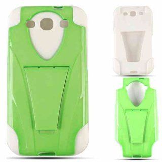 Cell Armor I747 PC JELLY 03 A022 LG Samsung Galaxy S III I747 Hybrid Fit On Case   Retail Packaging   Pearl Light Green Cell Phones & Accessories