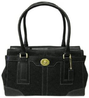 Coach Hamptons Signature Black Carryall Tote Bag   11062 Clothing