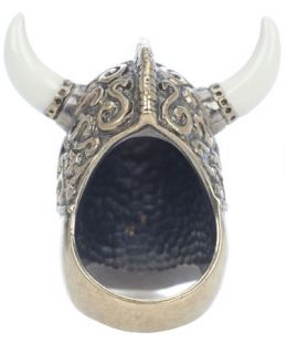 Alexander Mcqueen Horned Viking Skull Ring
