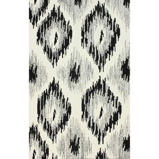Nuloom Contemporary Flatweave Wool/ Viscose Ikat Rug (76 X 96)