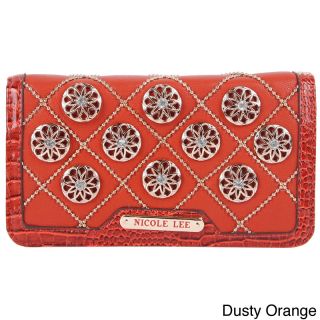 Nicole Lee Nicole Lee Chrissy Floral Quilted Wallet Orange Size Small