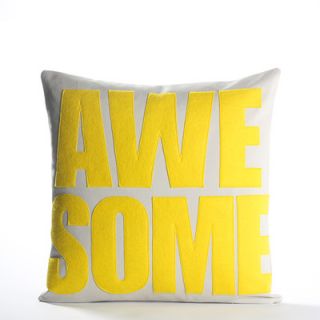 Alexandra Ferguson Awesome Pillow AWE 16 Color Stone / Yellow