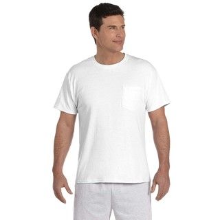 Hanes Mens 50/50 Comfortblend Ecosmart Pocket Undershirts (pack Of 6)