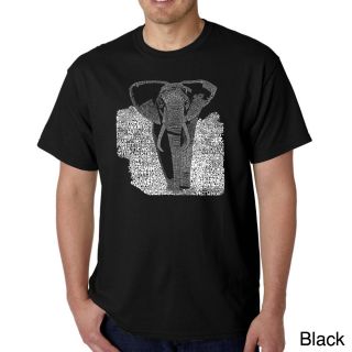 Los Angeles Pop Art Mens Endangered Species Elephant T shirt