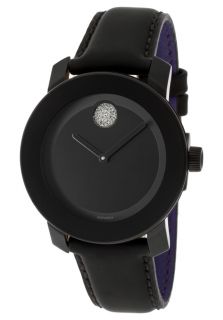 Movado 3600066  Watches,Bold Black Dial Black Genuine Leather, Casual Movado Quartz Watches