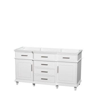 Wyndham Collection Wyndham Collection Berkeley White 60 inch Double Vanity White Size Double Vanities