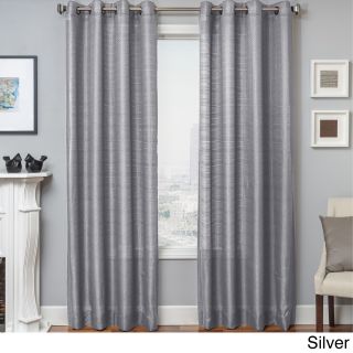 Softline Home Fashions Bally Grommet Top Curtain Panel Silver Size 54 x 84