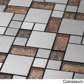 Venetian Glass/ Aluminum Tile