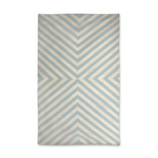 Jonathan Adler Bridget Kilim Light Blue/Natural Rug 1031 Rug Size 5 x 8