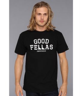 Crooks & Castles Good Fellas Knit Crew T Shirt Mens T Shirt (Black)
