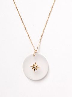 White Quartz Star Necklace by Emily & Ashley