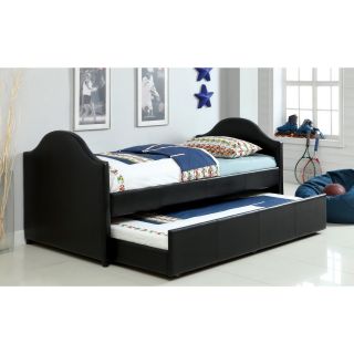 Furniture Of America Camillia Leatherette Platform With Twin Trundle Daybed