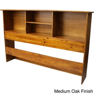 Epicfurnishings Scandinavia Solid Wood Bookcase Headboard Oak Size Full