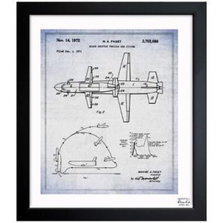 Oliver Gal Space Shuttle Vehicle and System 1967 Framed Graphic Art 1B00297_1