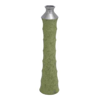 Tall Ceramic Green Vase