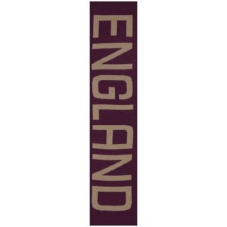 Canterbury Mens England Rugby Acrylic Scarf   Burgundy/Gold      Clothing