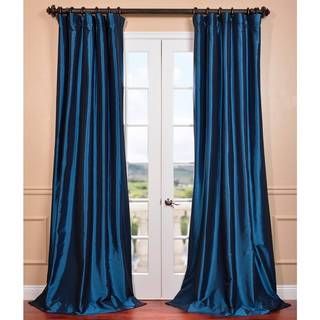 Azul Faux Silk Taffeta Pole Top Curtain Panel