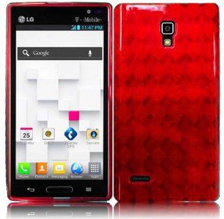 For LG Optimus L9 P769 P760 TPU Cover Case Red Accessory Cell Phones & Accessories