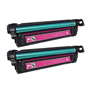 Hp Ce253a (hp 504a) Compatible Magenta Toner Cartridges (pack Of 2)