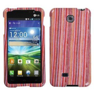 MYBAT Vertical Stripes Phone Protector Cover for LG P870 (Escape) Cell Phones & Accessories