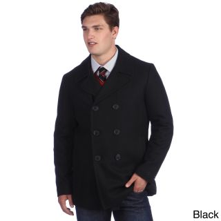 Calvin Klein Mens Wool Double Breasted Peacoat