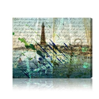 Oliver Gal Blackpool Central Graphic Art on Canvas 10317 Size 16 x 12