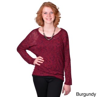 Journee Collection Juniors Two tone Loose Fit Sweater
