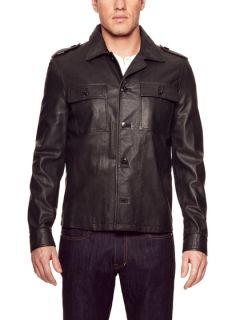 Leather Military Jacket by Simon Spurr