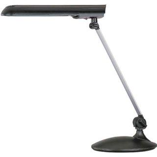 Lite Source LSP 763BLK Holt Desk Lamp, Black And Silver    
