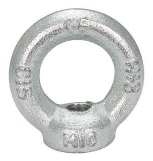 M12x1.75, Load764 lbs., Eye Nut, Steel   Zinc Plated, Metric (1 Each) Hex Nuts