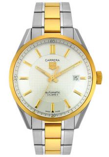 Tag Heuer WV215A.BD0788  Watches,Mens Carrera Automatic 18k Gold and Stainless Steel, Luxury Tag Heuer Automatic Watches