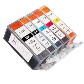 Sophia Global Compatible Ink 5 cartridge Replacement Set For Canon Pgi 225 Cli 226