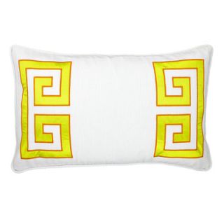 NECTARmodern Parenthetikey Embroidered Greek Key Lumbar Throw Pillow 1004 Col