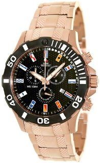 Swiss Precimax Men's SP13053 Armada Pro Black Dial Rose Gold Stainless Steel Band Watch Swiss Precimax Watches