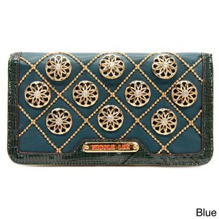 Nicole Lee Nicole Lee Chrissy Floral Quilted Wallet Blue Size Small