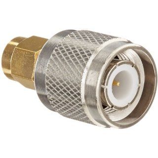Pomona 4292 Beryllium Copper SMA Male to TNC Male Adapter, 1.07" Length, 0.59" Diameter (Pack of 5) Electronic Components