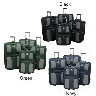 Coronado All Inclusive 4 piece Eva Molded Expandable Rolling Luggage Set