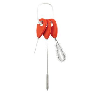 OXO Tot Cleaning Set for Straw & Sippy Cups 6 Color Orange