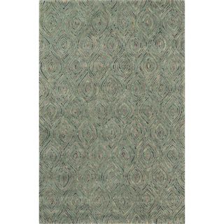 Alexander Home Hand tufted Dawson Green Wool Rug (710 X 110) Green Size 8 x 10