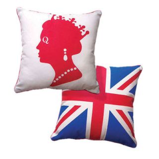Naked Decor British Invasion Reversible Live Like A Queen Pillow live like a 