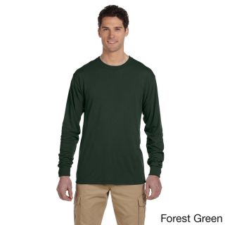 Jerzees Jerzees Mens 100 percent Polyester Long sleeve T shirt Green Size XXL