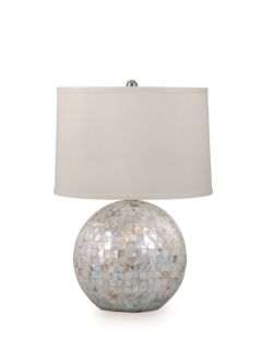 Mother of Pearl Orb Table Lamp by Lamp Works
