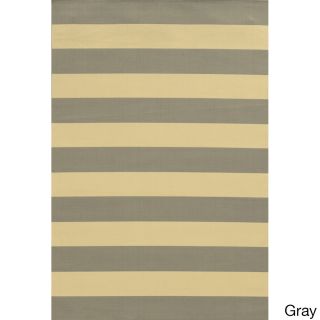Indoor/ Outdoor Stripe Polypropylene Rug (67 X 96)