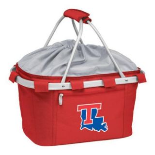 Picnic Time Metro Basket Lousiana Tech Bulldogs Embroidered Red