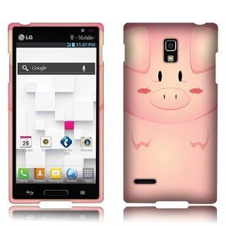 LG Optimus L9 P769 Pon Pon Pig Rubberized Cover Cell Phones & Accessories