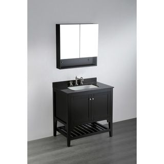 Bosconi 33 inch Contemporary Single Vanity Black Size Single Vanities