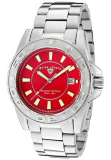 Swiss Legend 9100 55  Watches,Mens Grande Sport Red Dial Stainless Steel, Casual Swiss Legend Quartz Watches